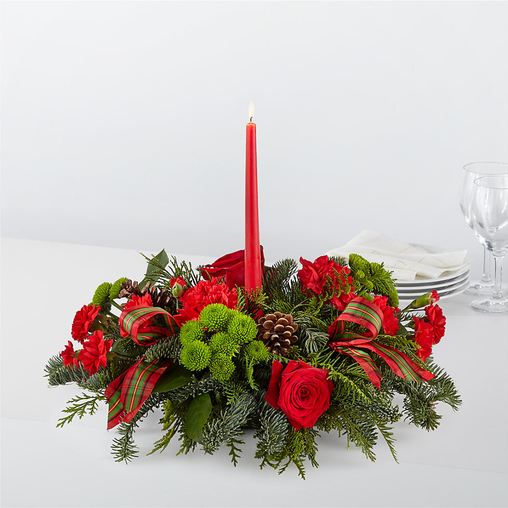 By the Candlelight Centerpiece – VASEFUL FLOWERS & GIFTS, Princeton NJ