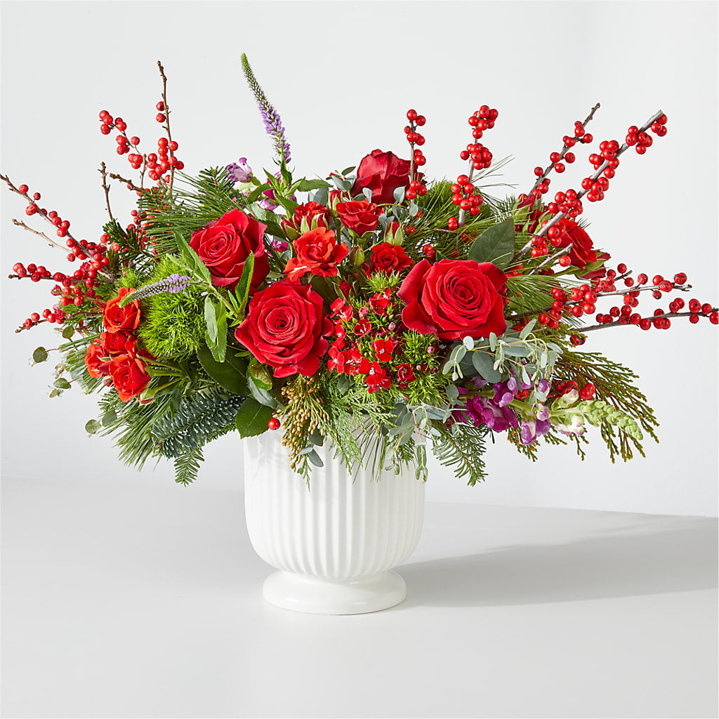 Big Red Bow Bouquet – VASEFUL FLOWERS & GIFTS, Princeton NJ