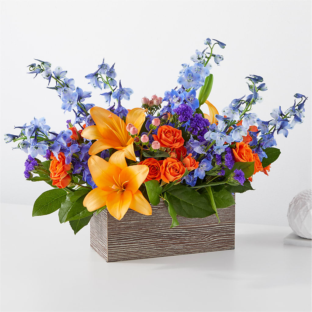 Radiant Citrus Box Bouquet – VASEFUL FLOWERS & GIFTS, Princeton NJ