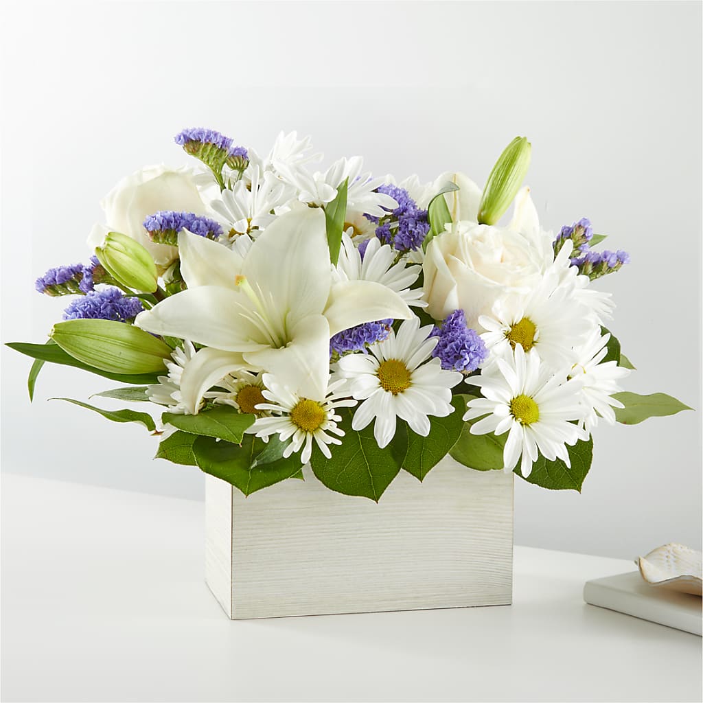 Beyond Blue Box Bouquet – VASEFUL FLOWERS & GIFTS, Princeton NJ