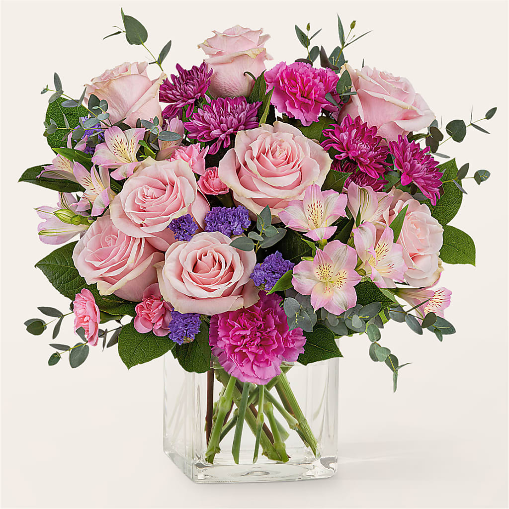 Rosy Radiance Bouquet – VASEFUL FLOWERS & GIFTS, Princeton NJ