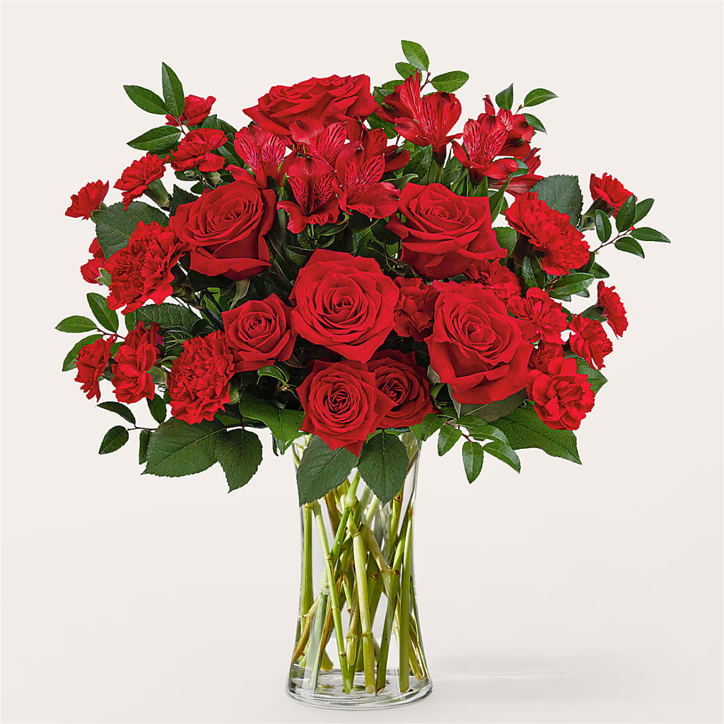 Brilliant Ruby Bouquet – VASEFUL FLOWERS & GIFTS, Princeton NJ