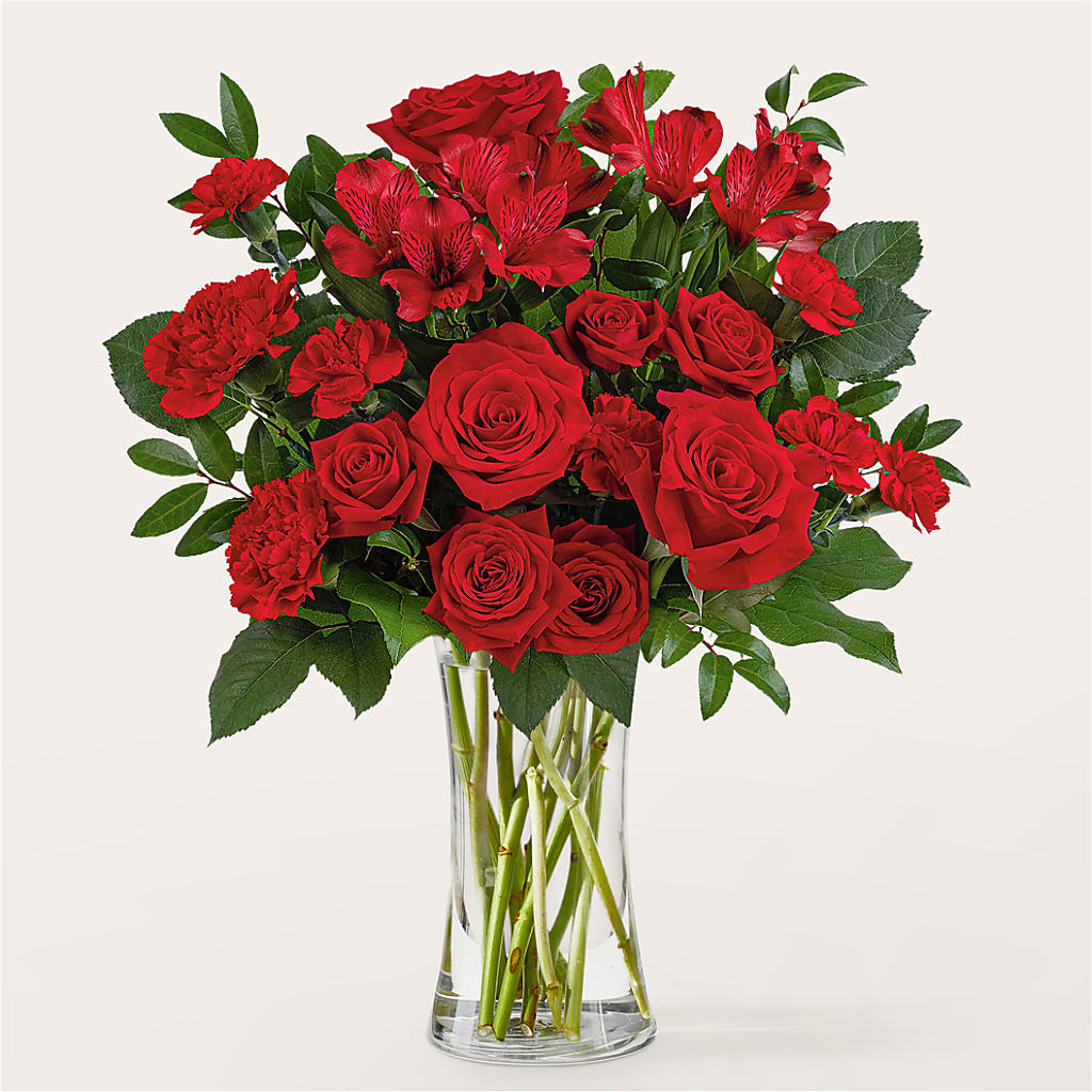 Brilliant Ruby Bouquet – VASEFUL FLOWERS & GIFTS, Princeton NJ