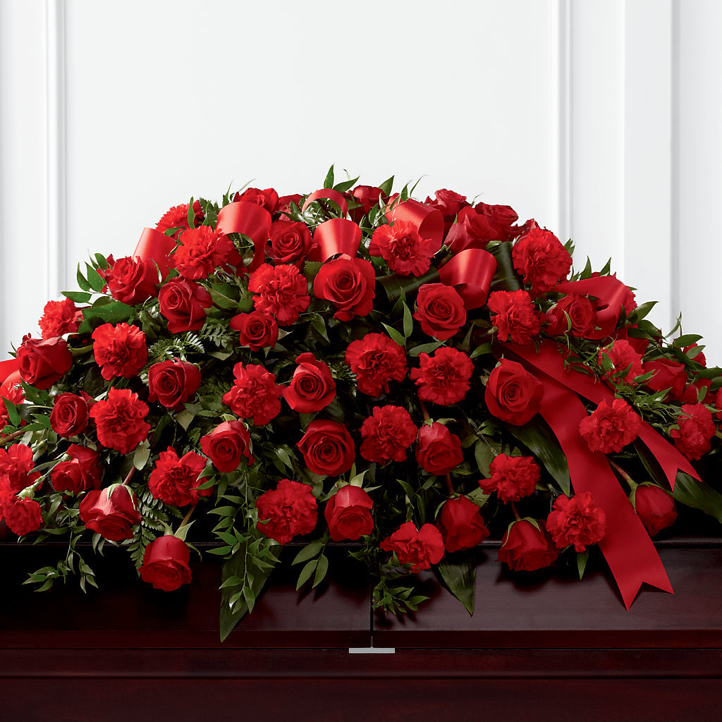 Tribute of Life Casket Spray – VASEFUL FLOWERS & GIFTS, Princeton NJ