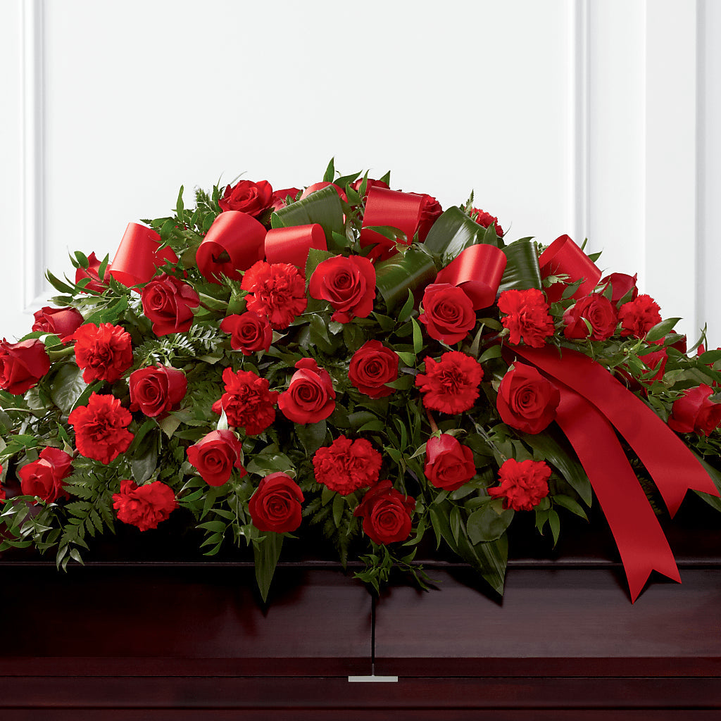 Tribute of Life Casket Spray – VASEFUL FLOWERS & GIFTS, Princeton NJ