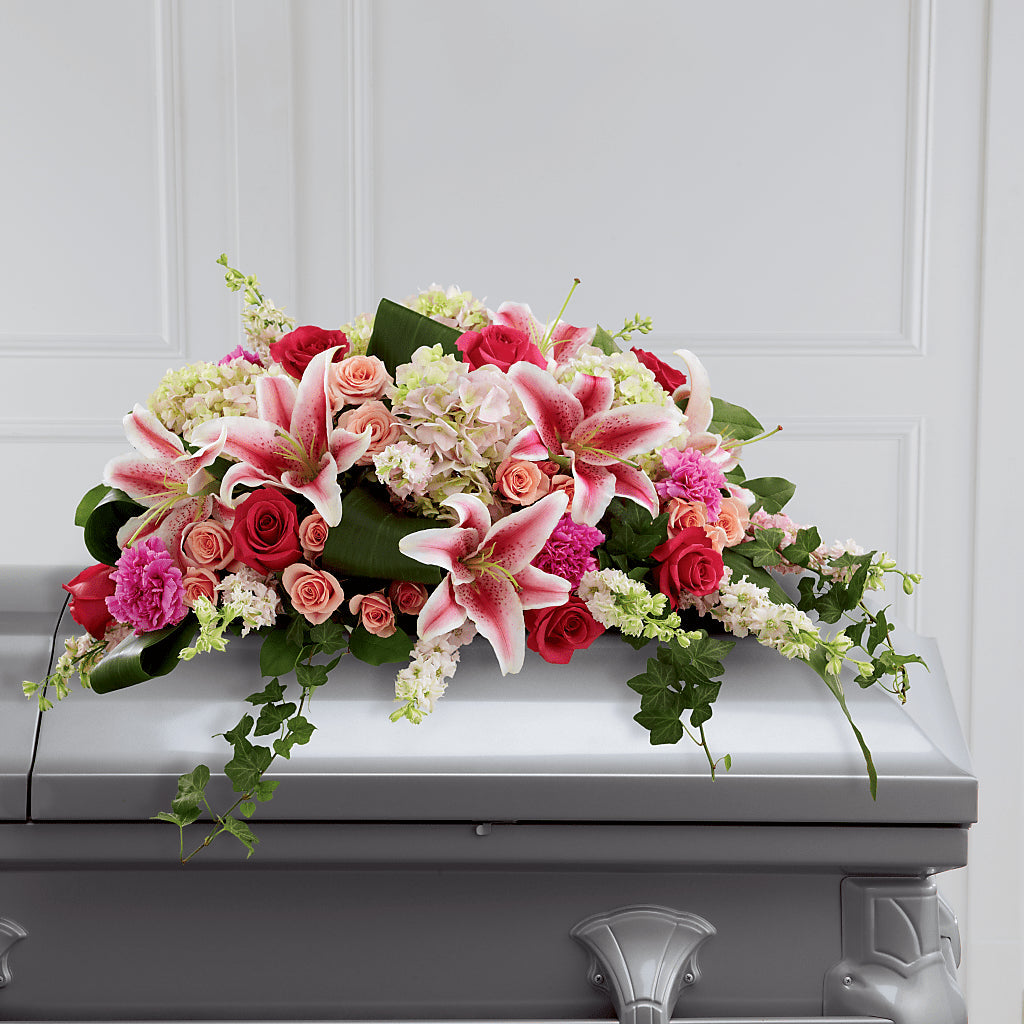 Splendid Grace Casket Spray – VASEFUL FLOWERS & GIFTS, Princeton NJ