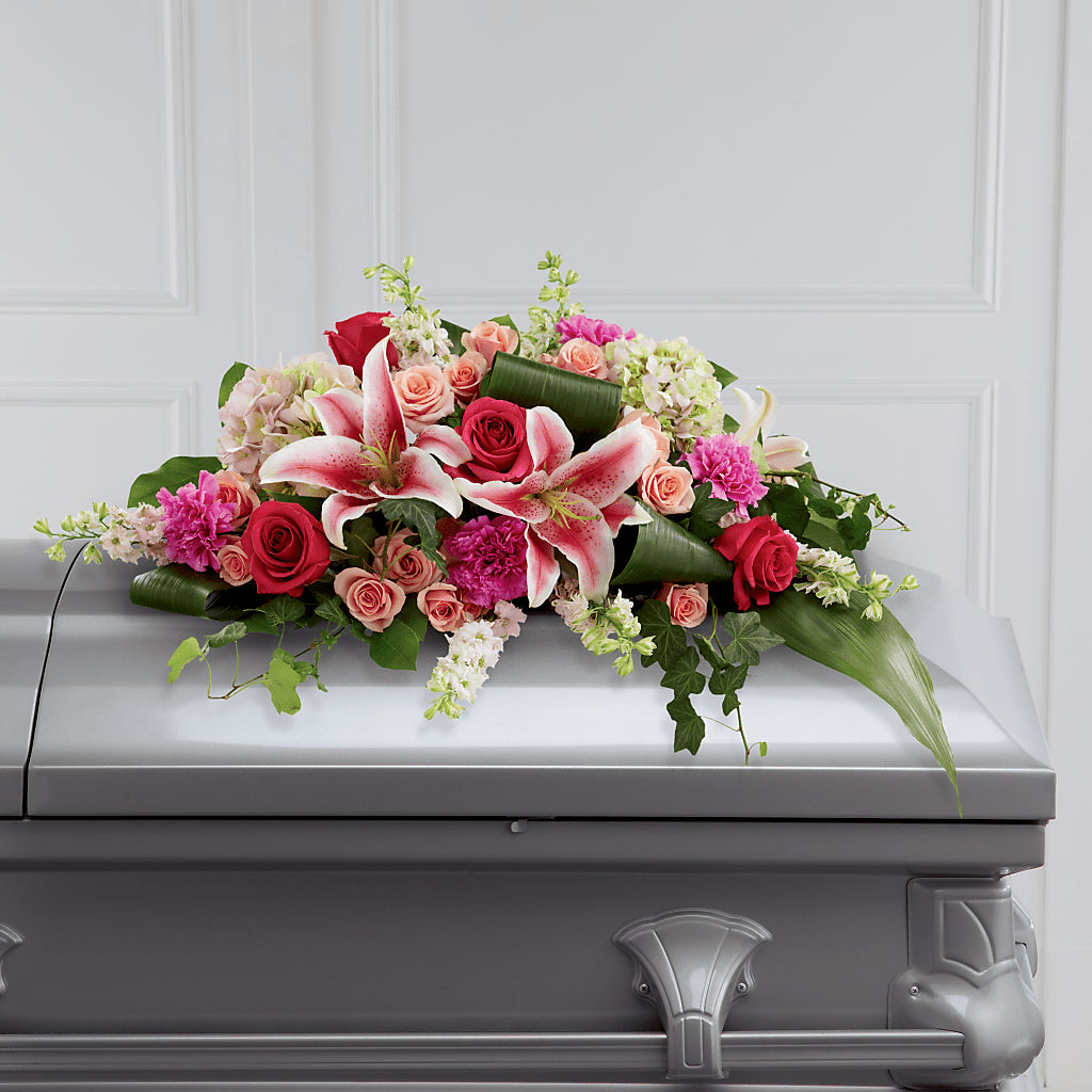 Splendid Grace Casket Spray – VASEFUL FLOWERS & GIFTS, Princeton NJ