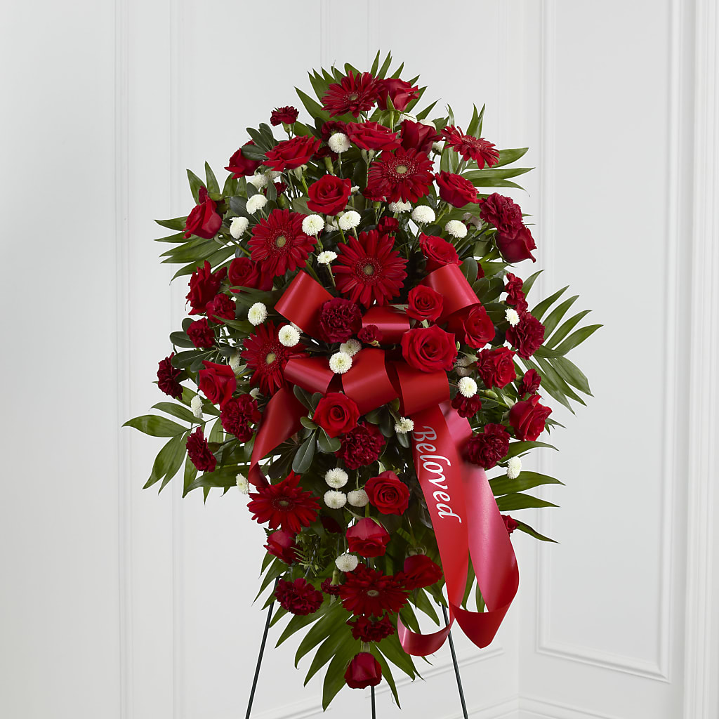 Treasured Memories Standing Spray – VASEFUL FLOWERS & GIFTS, Princeton NJ