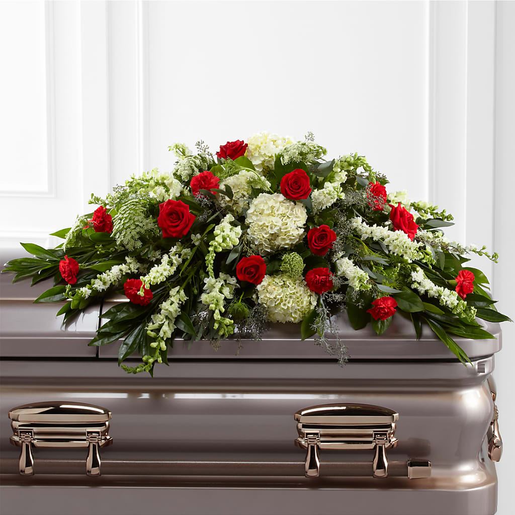 Sincerity Casket Spray – VASEFUL FLOWERS & GIFTS, Princeton NJ