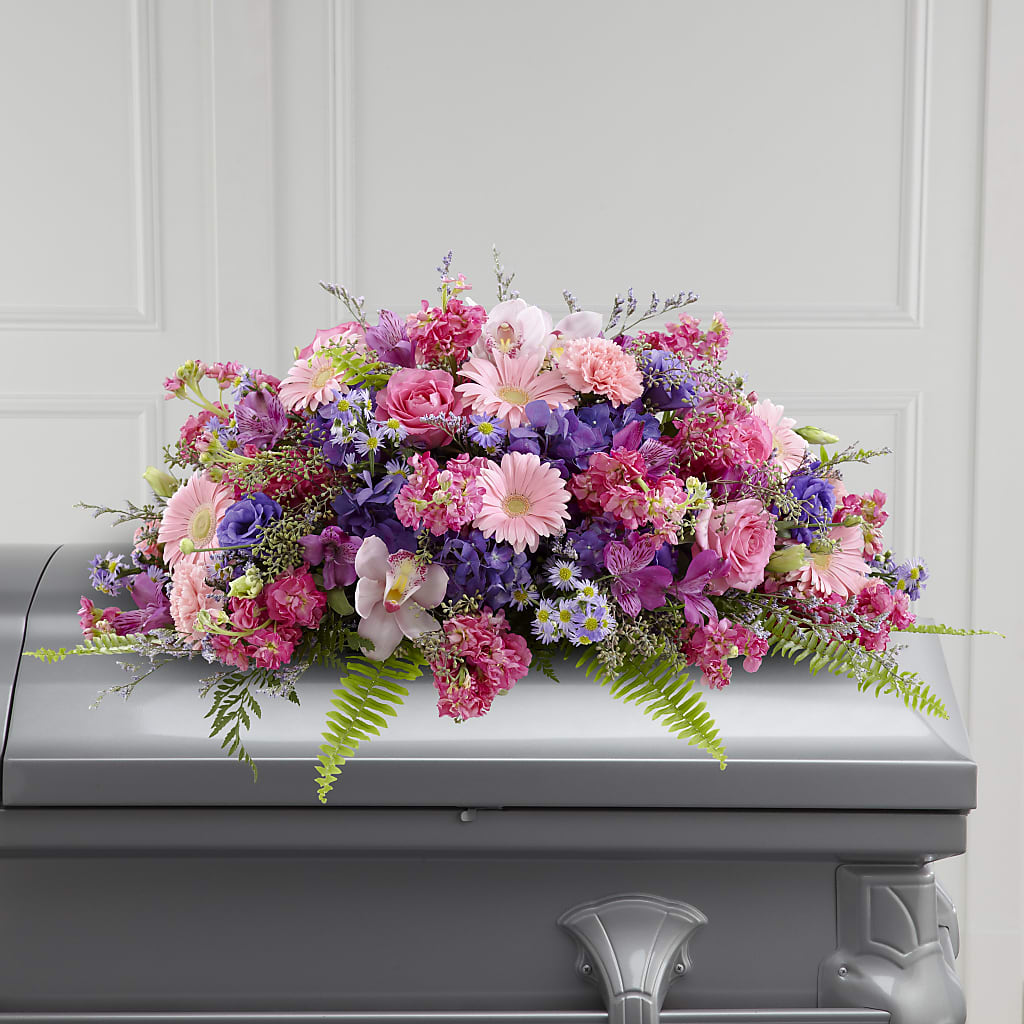 Glorious Garden Casket Spray – VASEFUL FLOWERS & GIFTS, Princeton NJ