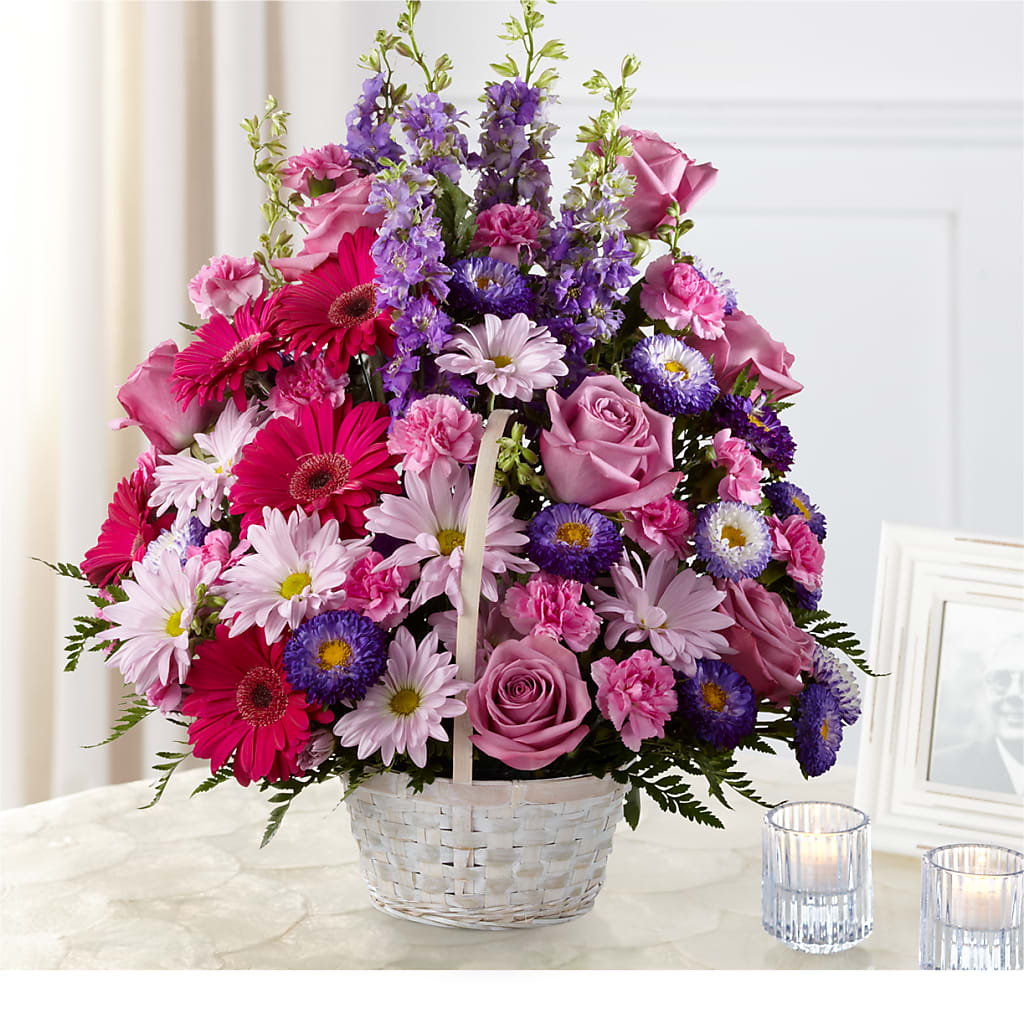 Pastel Peace Basket – VASEFUL FLOWERS & GIFTS, Princeton NJ