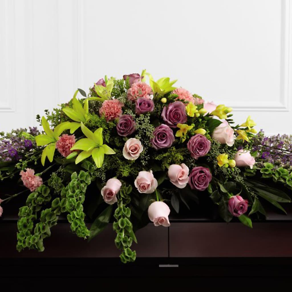 Forever Beloved Casket Spray – VASEFUL FLOWERS & GIFTS, Princeton NJ