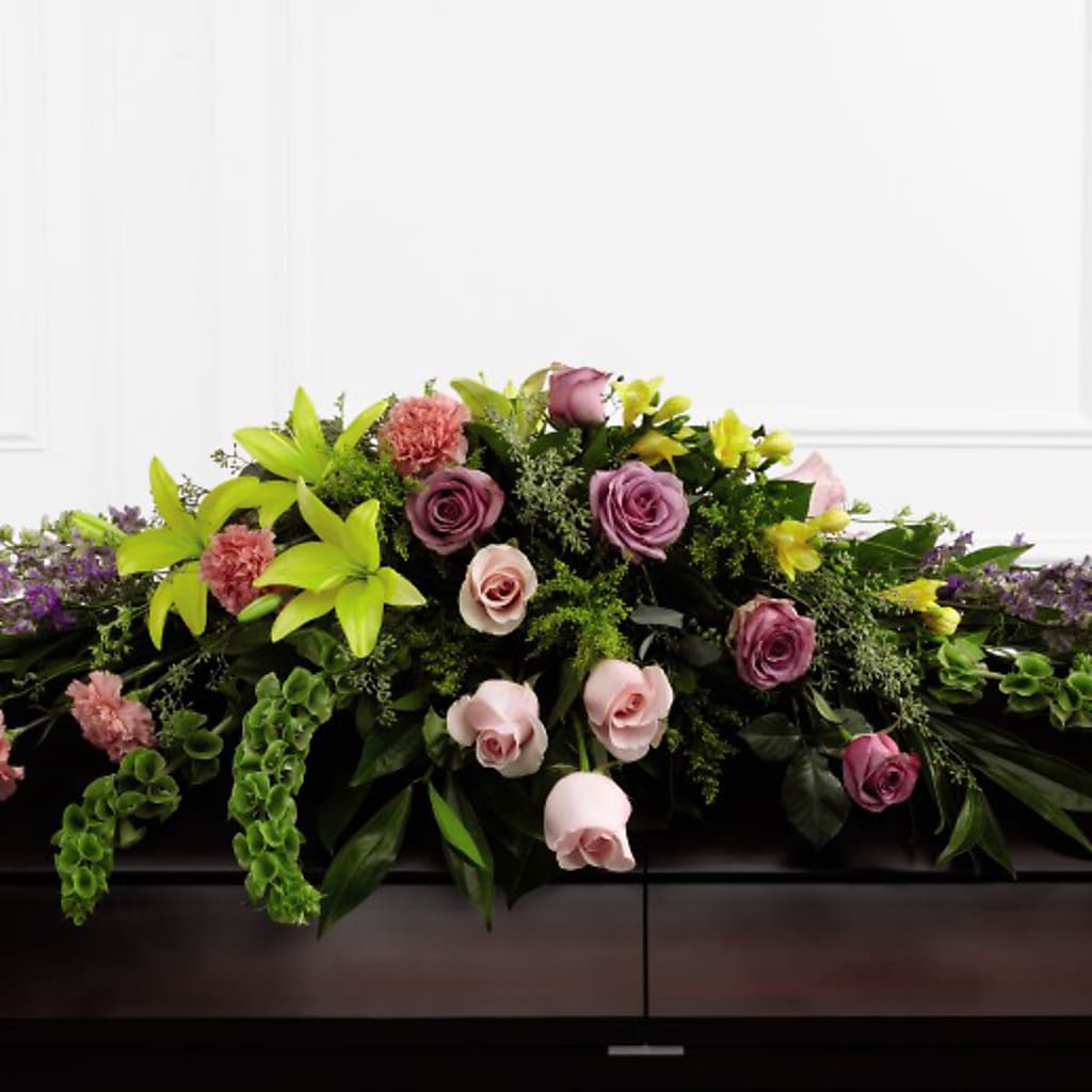 Forever Beloved Casket Spray – VASEFUL FLOWERS & GIFTS, Princeton NJ