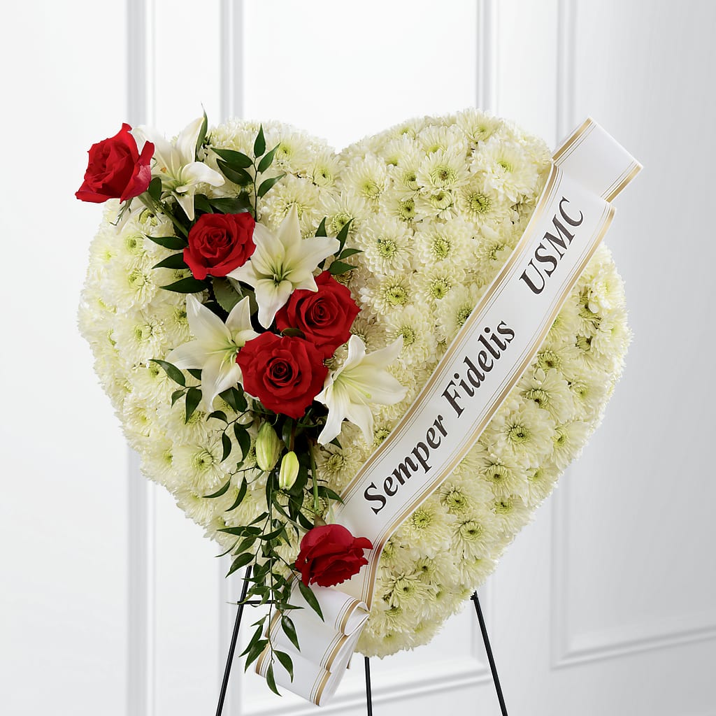 Heartfelt Hero Standing Heart – VASEFUL FLOWERS & GIFTS, Princeton NJ