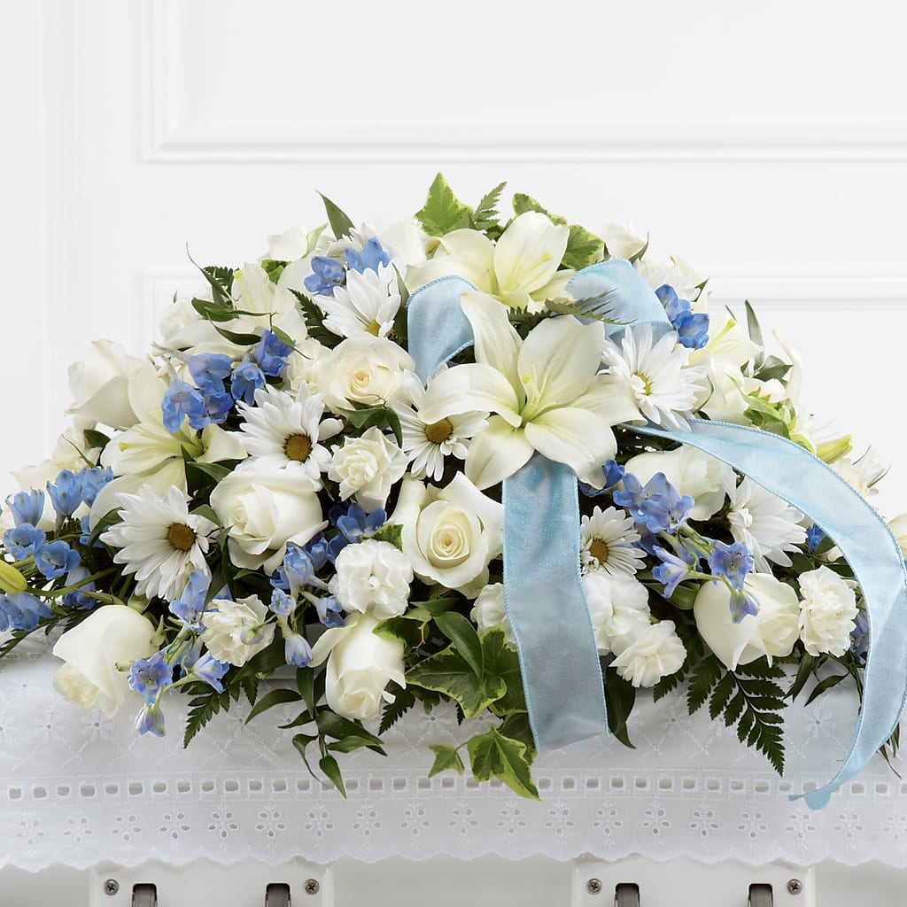 Tender Treasure Casket Spray – VASEFUL FLOWERS & GIFTS, Princeton NJ