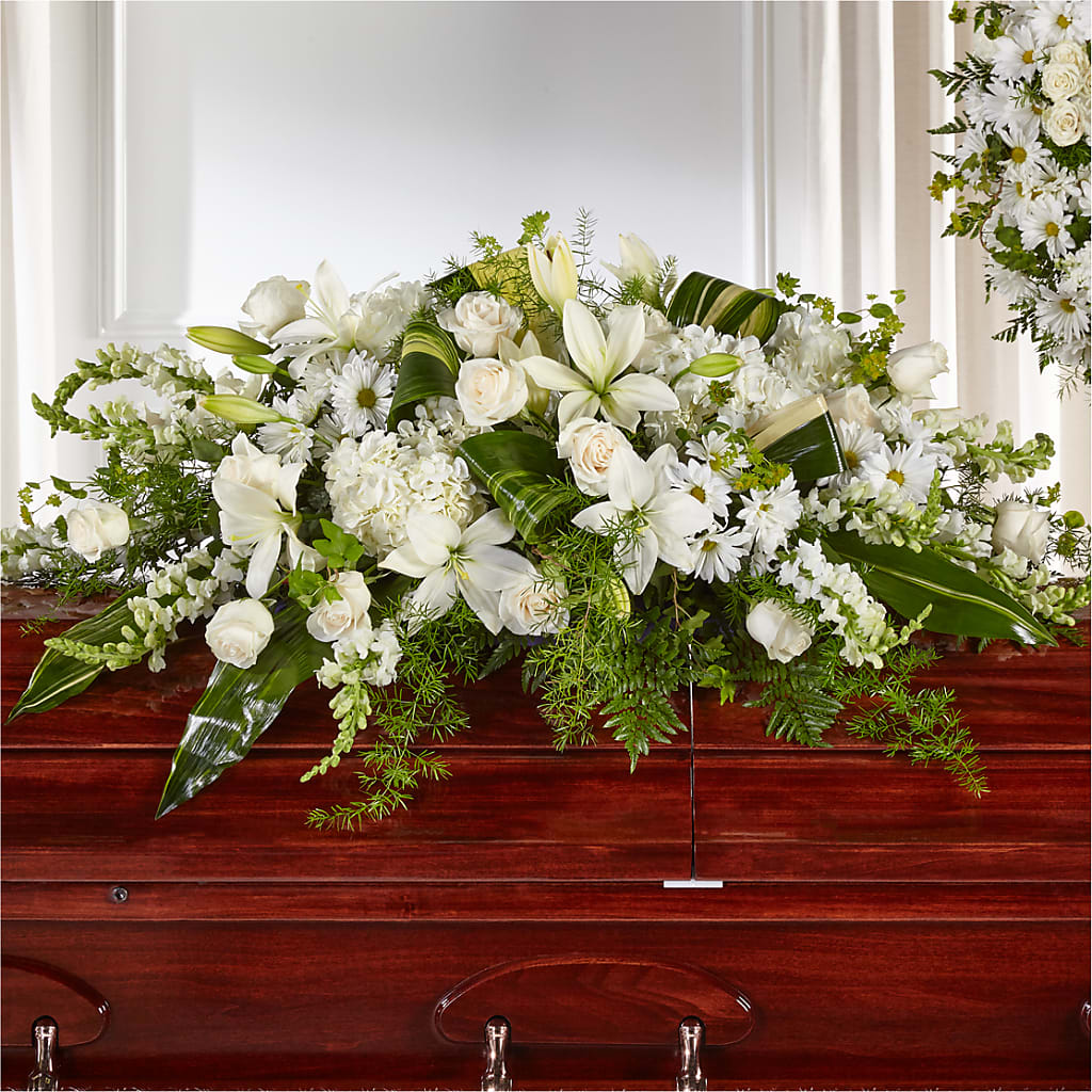 Abundance Casket Spray – VASEFUL FLOWERS & GIFTS, Princeton NJ