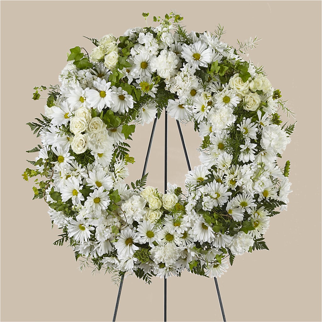 Faithful Wishes Wreath – VASEFUL FLOWERS & GIFTS, Princeton NJ