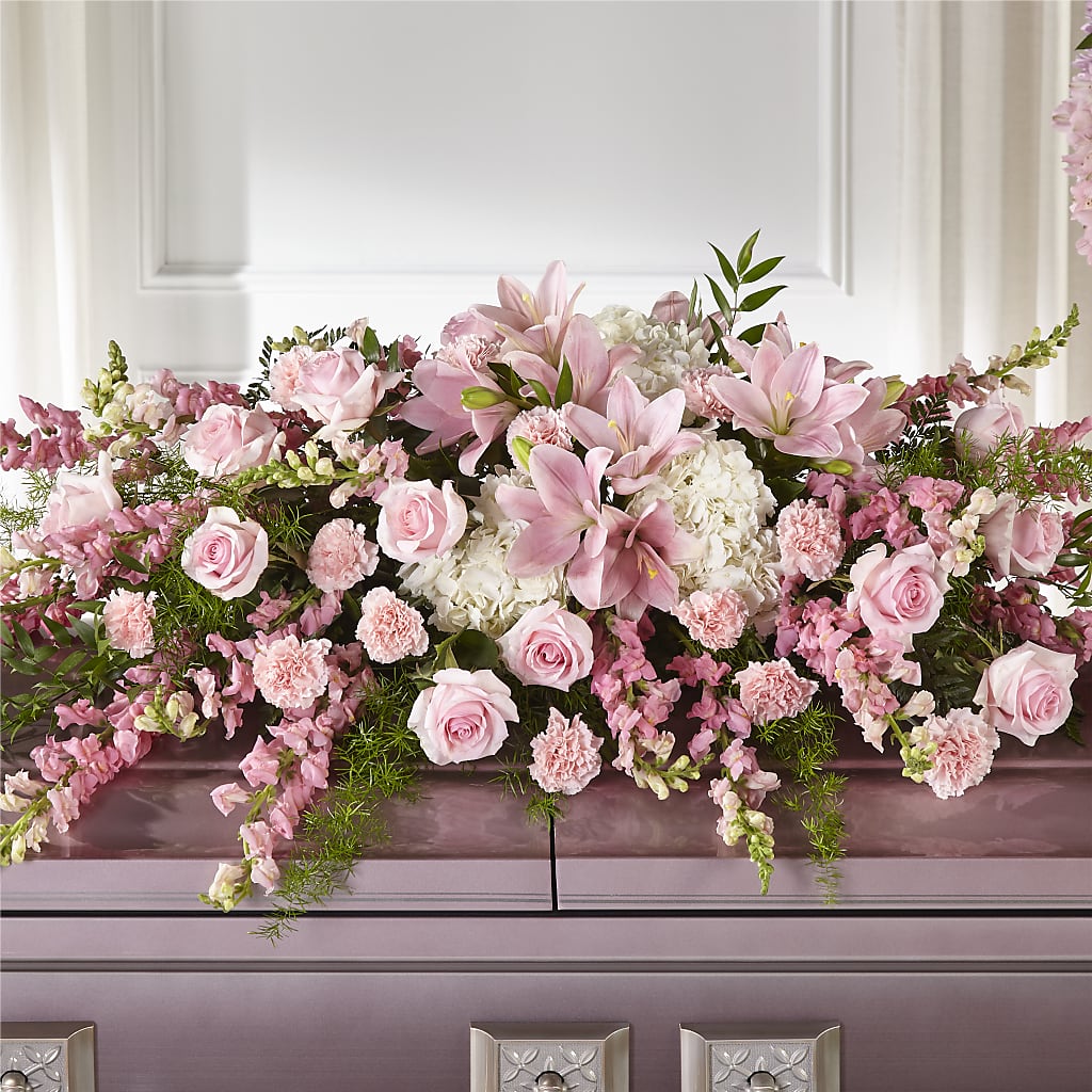 Life & Remembrance Casket Spray – VASEFUL FLOWERS & GIFTS, Princeton NJ