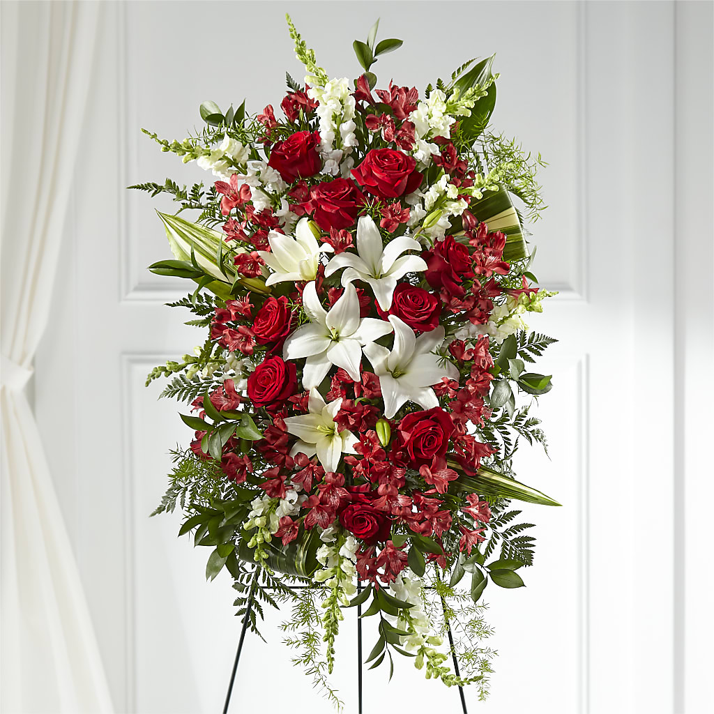 Everlasting Memory Standing Spray – VASEFUL FLOWERS & GIFTS, Princeton NJ