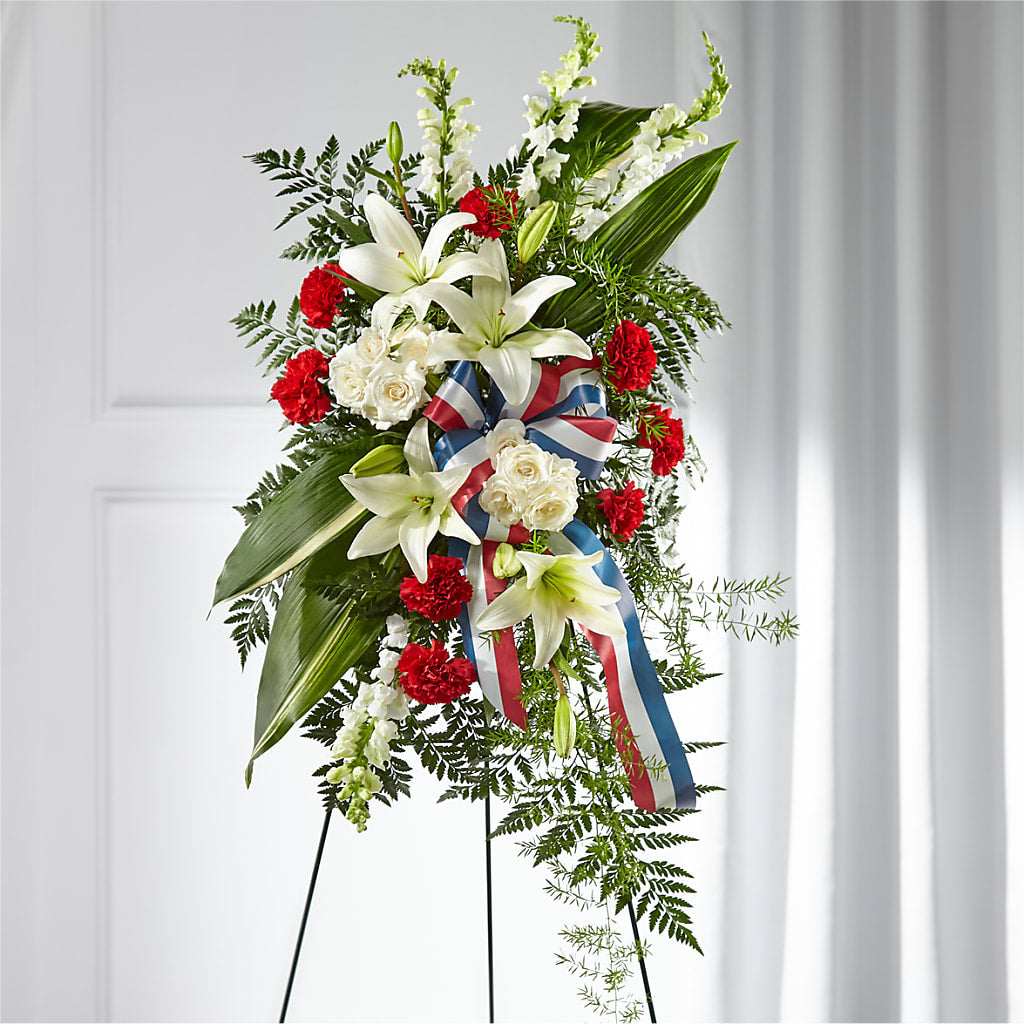 Stars of Life Standing Spray – VASEFUL FLOWERS & GIFTS, Princeton NJ