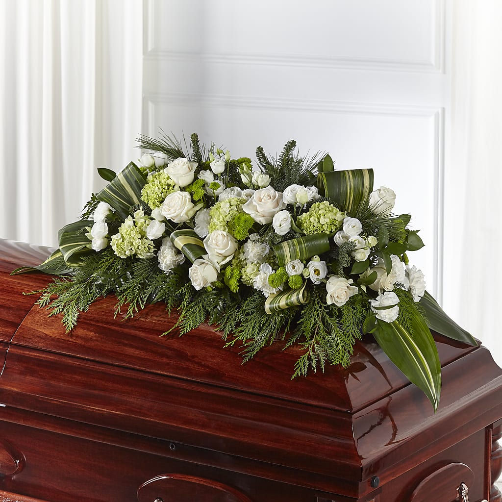 Hopeful Gesture Casket Spray – VASEFUL FLOWERS & GIFTS, Princeton NJ