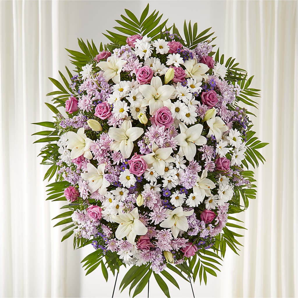 Surrounded by Love Standing Spray – VASEFUL FLOWERS & GIFTS, Princeton NJ
