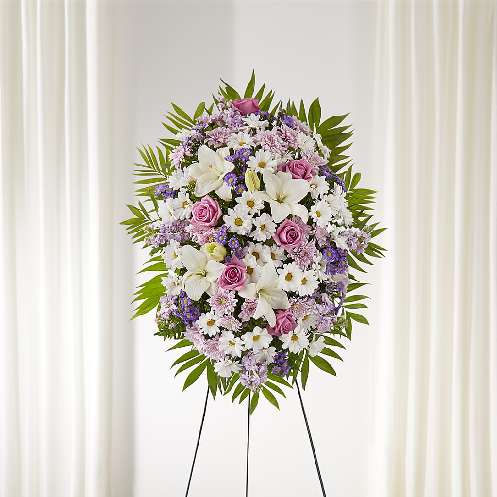 Surrounded by Love Standing Spray – VASEFUL FLOWERS & GIFTS, Princeton NJ
