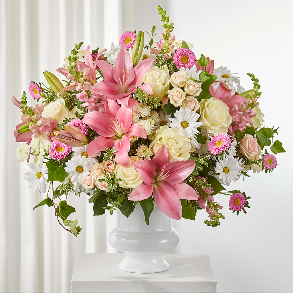 Empathetic Blooms Urn Arrangement – VASEFUL FLOWERS & GIFTS, Princeton NJ