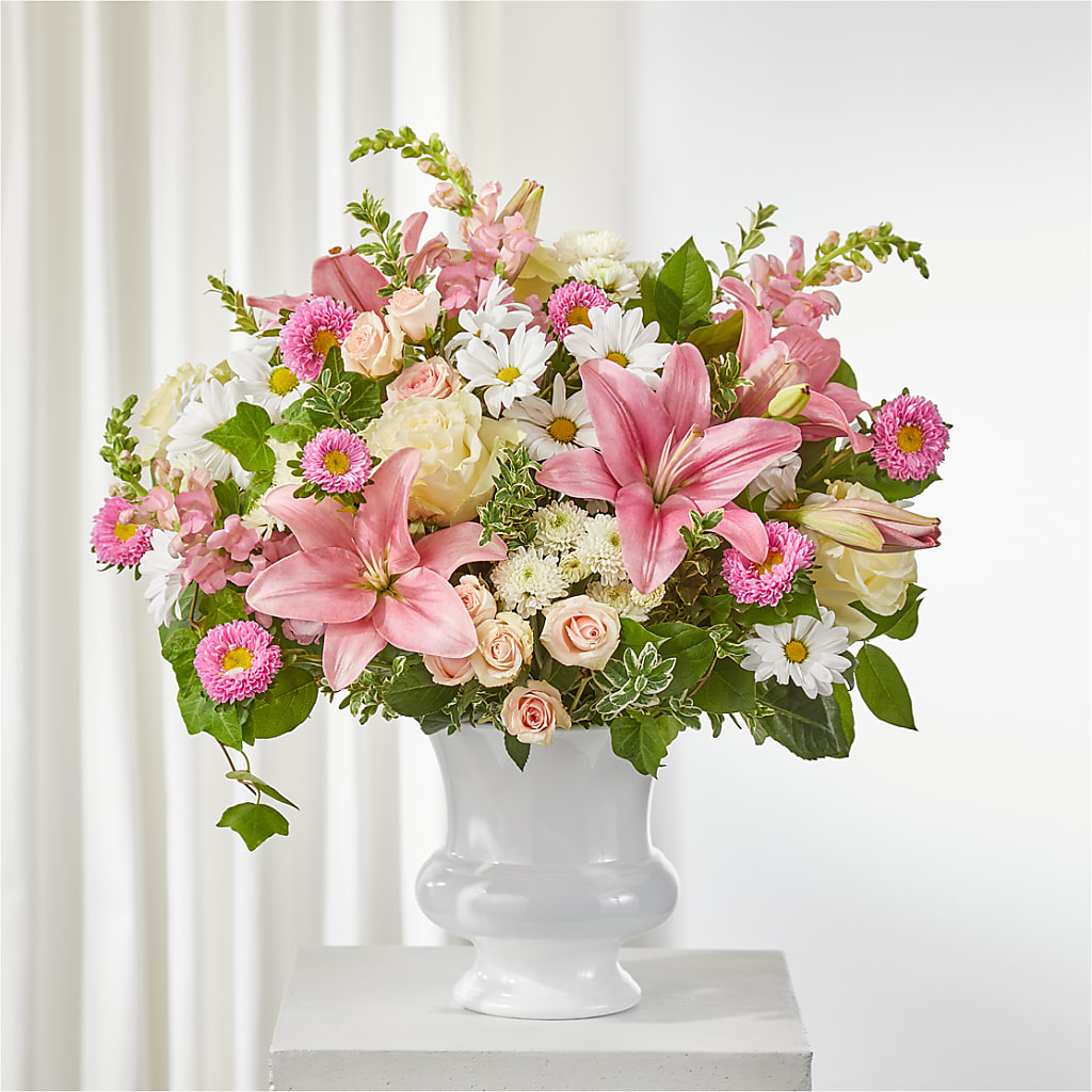Empathetic Blooms Urn Arrangement – VASEFUL FLOWERS & GIFTS, Princeton NJ