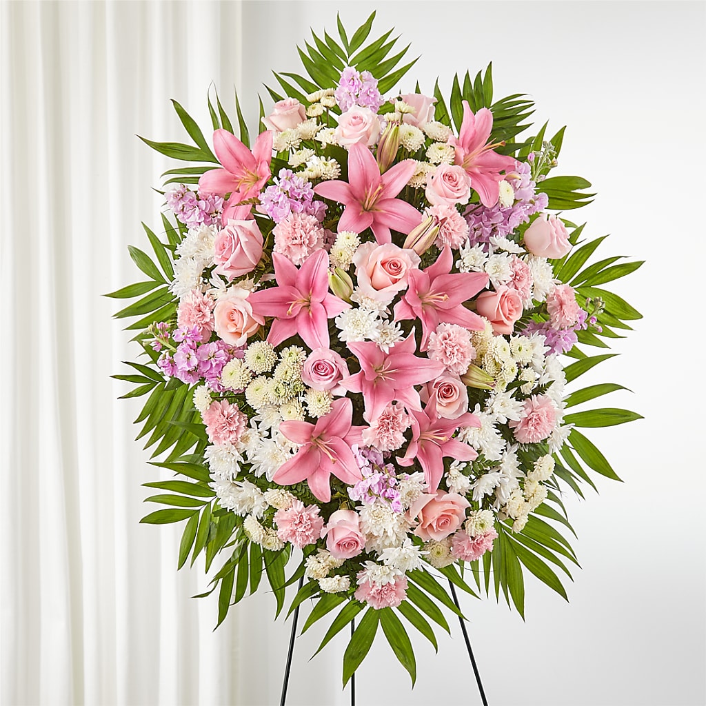 Offering Solace Standing Spray – VASEFUL FLOWERS & GIFTS, Princeton NJ
