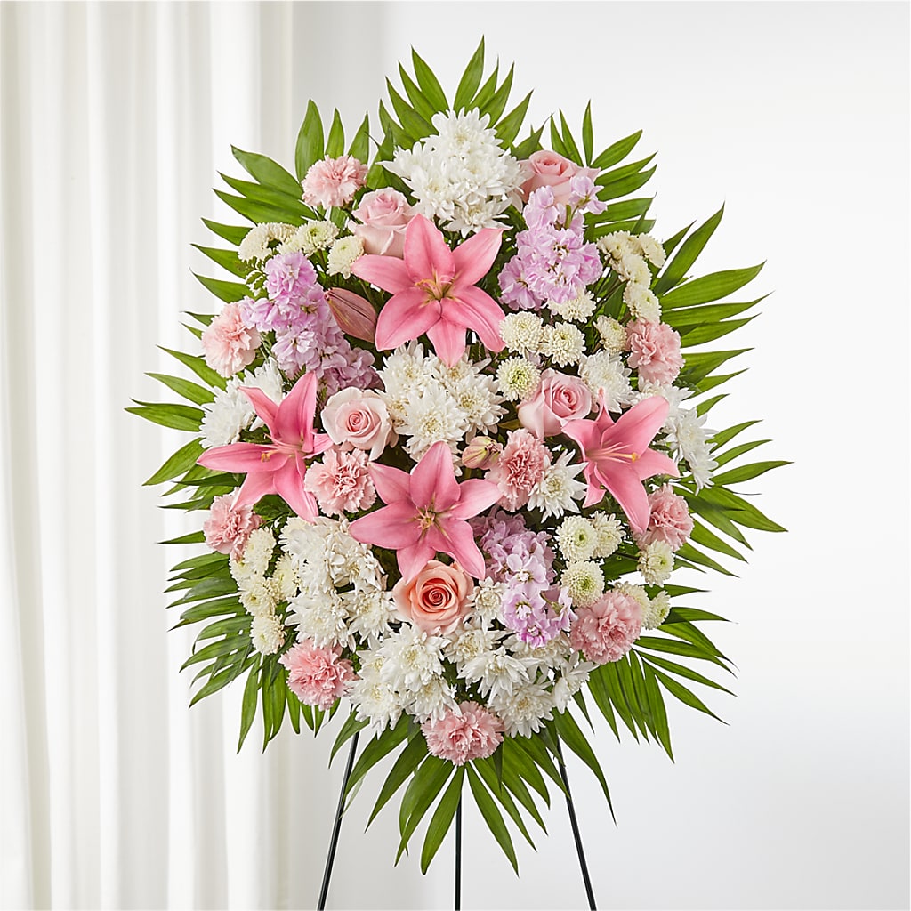 Offering Solace Standing Spray – VASEFUL FLOWERS & GIFTS, Princeton NJ