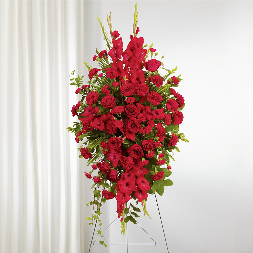 From the Heart Standing Spray – VASEFUL FLOWERS & GIFTS, Princeton NJ