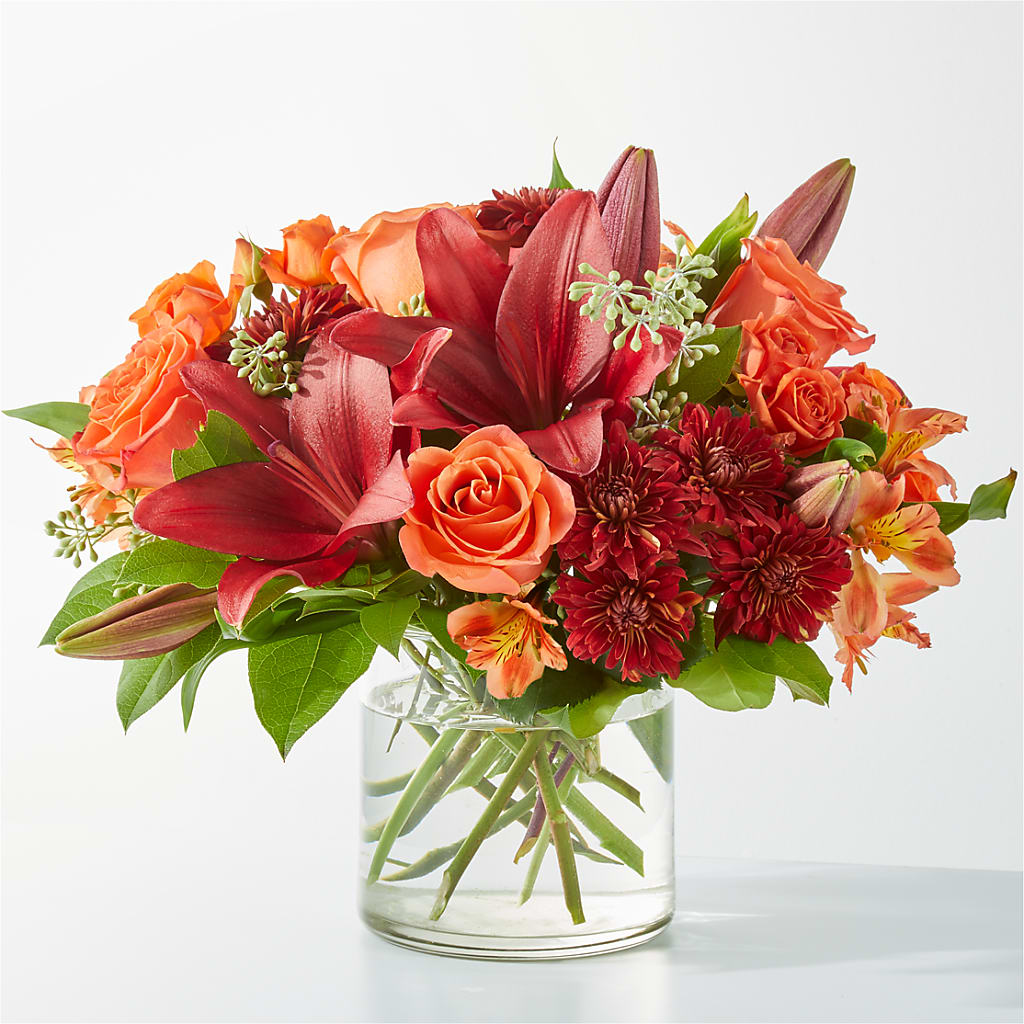 Crimson Leaves Bouquet – VASEFUL FLOWERS & GIFTS, Princeton NJ