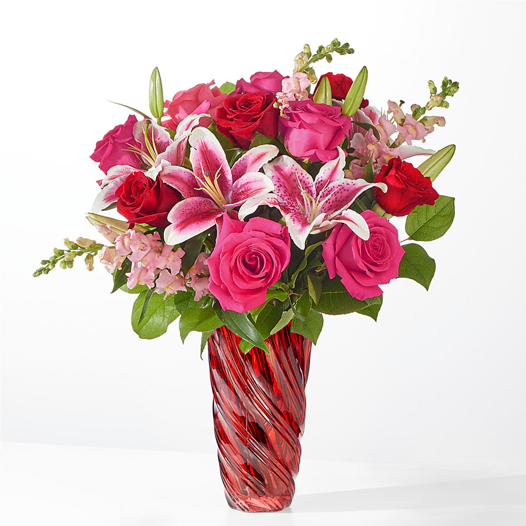 Always You Bouquet with Luxe Swirl Vase – VASEFUL FLOWERS & GIFTS, Princeton NJ