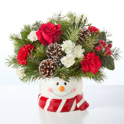Jolly Snowman Bouquet – VASEFUL FLOWERS & GIFTS, Princeton NJ