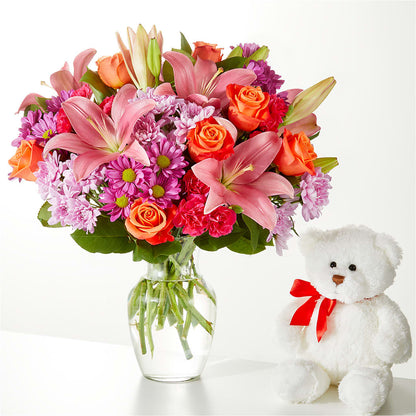 One and Only Bouquet and Bear Bundle – VASEFUL FLOWERS & GIFTS, Princeton NJ