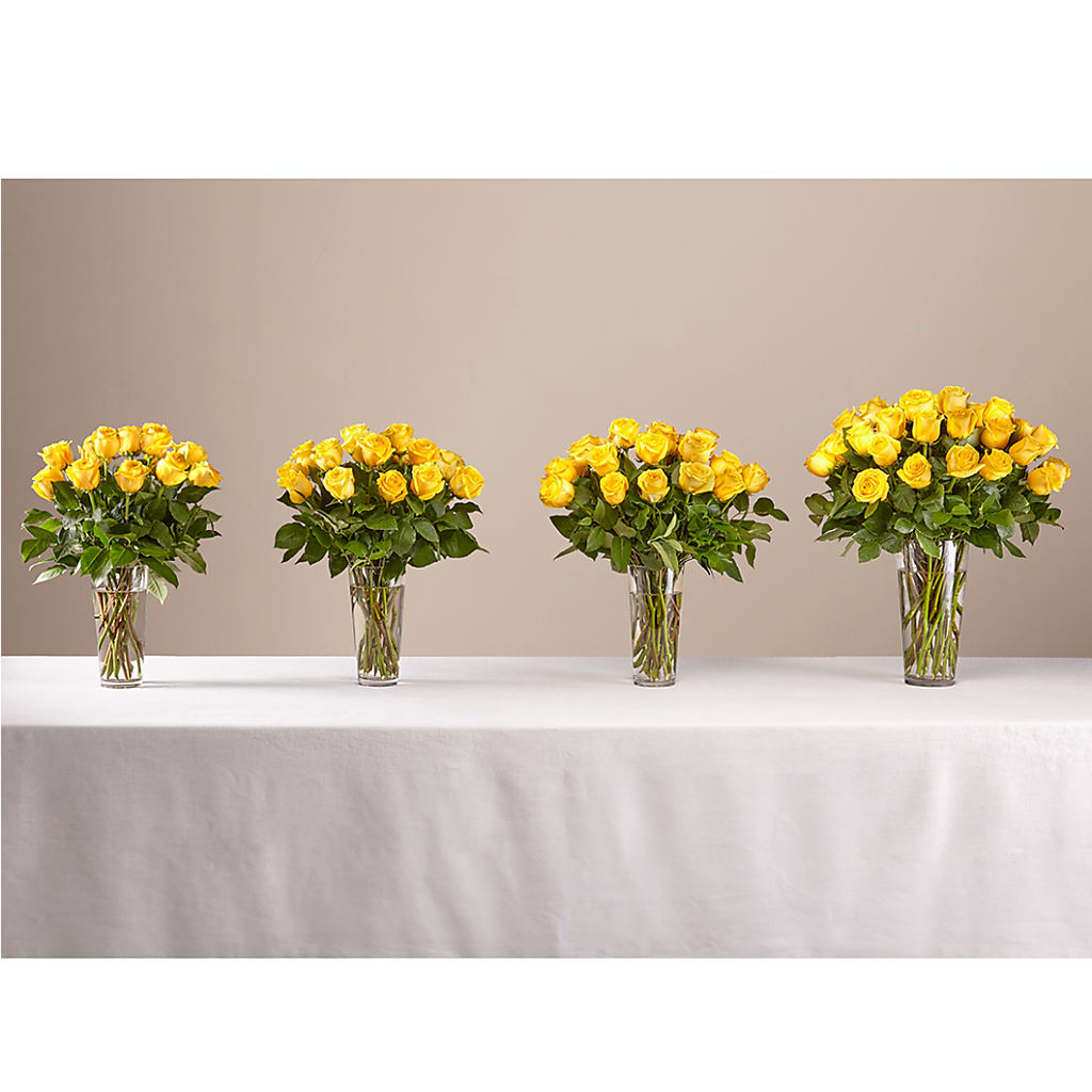 Long Stem Yellow Rose Bouquet – VASEFUL FLOWERS & GIFTS, Princeton NJ