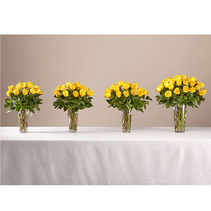 Long Stem Yellow Rose Bouquet – VASEFUL FLOWERS & GIFTS, Princeton NJ
