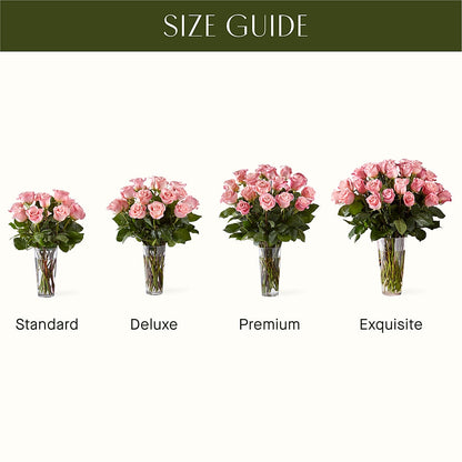 Long Stem Pink Rose Bouquet – VASEFUL FLOWERS & GIFTS, Princeton NJ