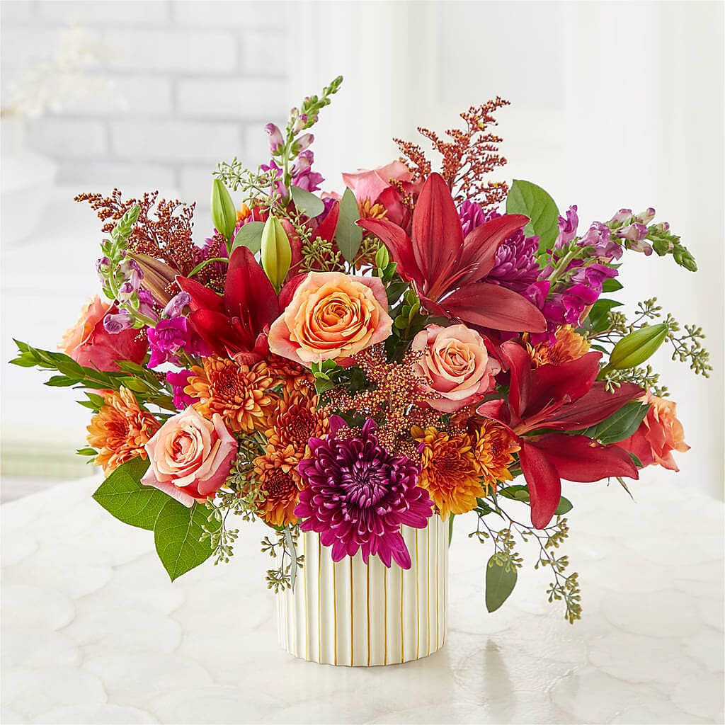Burgundy Landscape Bouquet – VASEFUL FLOWERS & GIFTS, Princeton NJ