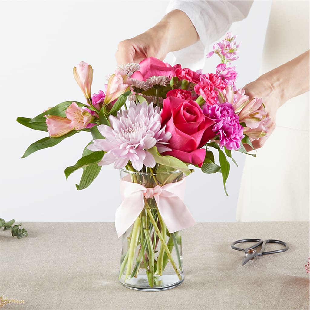 Pink Ribbon - A Florist Original – VASEFUL FLOWERS & GIFTS, Princeton NJ
