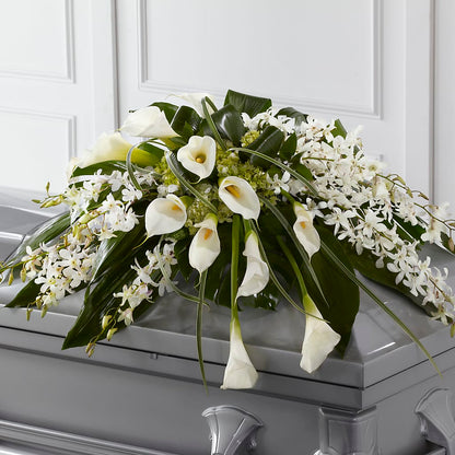 Angel Wings Casket Spray – VASEFUL FLOWERS & GIFTS, Princeton NJ