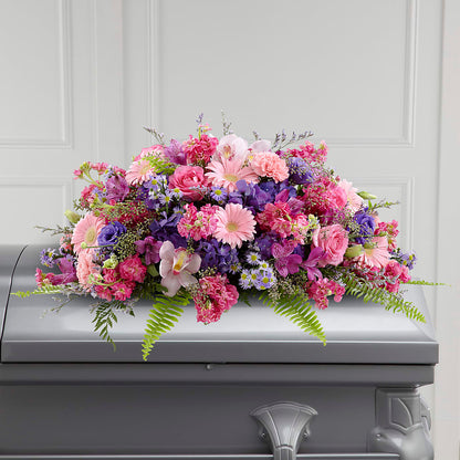 Glorious Garden Casket Spray – VASEFUL FLOWERS & GIFTS, Princeton NJ