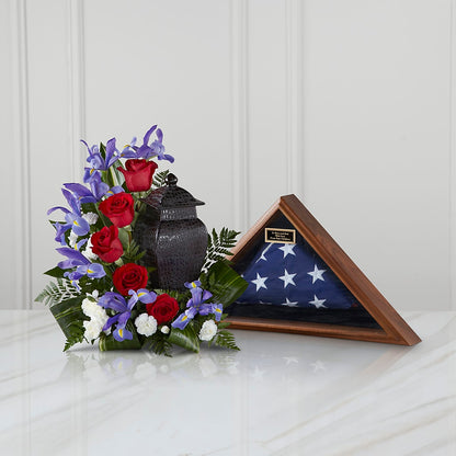 Patriotic Tribute Arrangement – VASEFUL FLOWERS & GIFTS, Princeton NJ