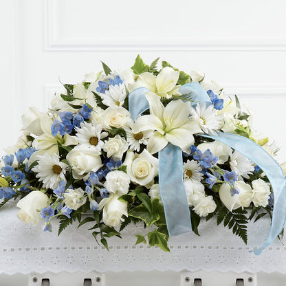 Tender Treasure Casket Spray – VASEFUL FLOWERS & GIFTS, Princeton NJ