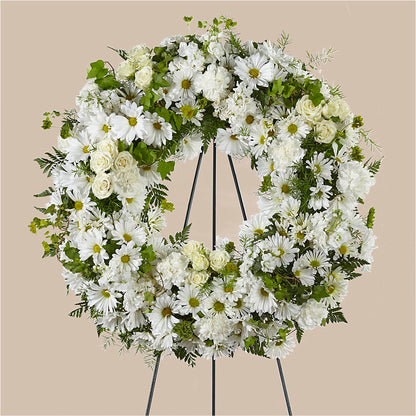 Faithful Wishes Wreath – VASEFUL FLOWERS & GIFTS, Princeton NJ