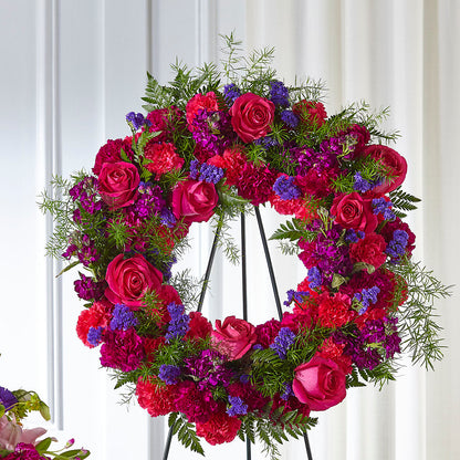 Calming Colors Wreath – VASEFUL FLOWERS & GIFTS, Princeton NJ