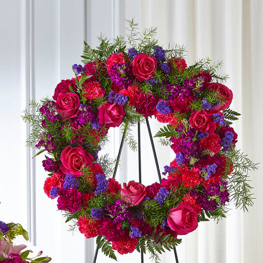 Calming Colors Wreath – VASEFUL FLOWERS & GIFTS, Princeton NJ