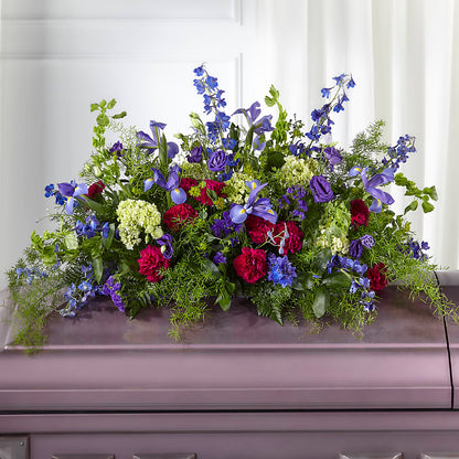 Always Treasured Casket Spray – VASEFUL FLOWERS & GIFTS, Princeton NJ