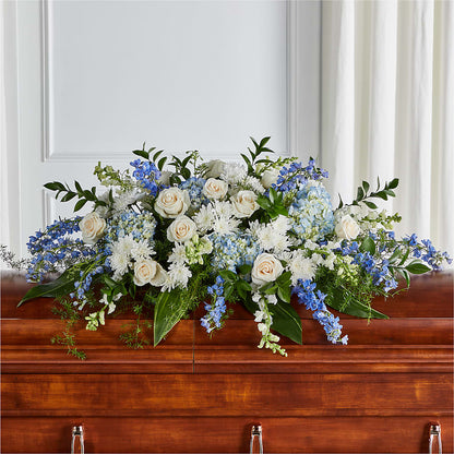 Timeless Essence Casket Spray – VASEFUL FLOWERS & GIFTS, Princeton NJ